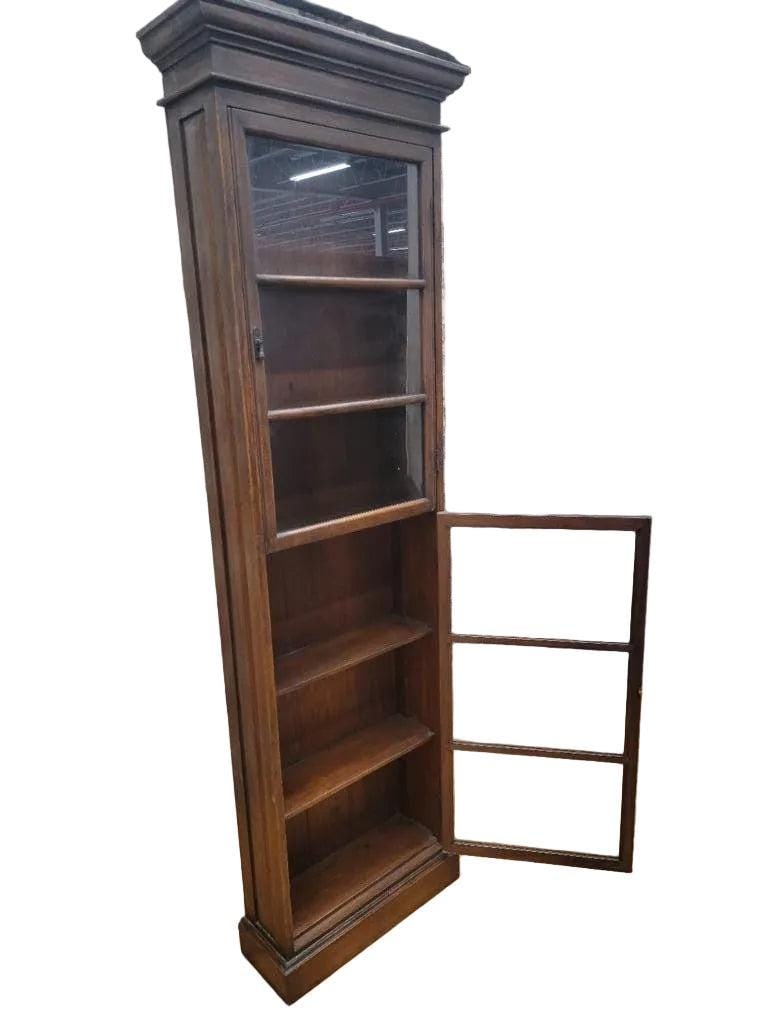 Antique Thai British Colonial Display Cabinet - Pair - 6