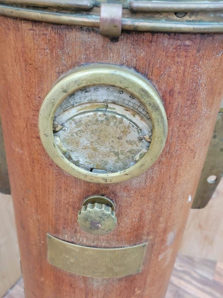 Antique Davies & Co Shopfitters Patt. 196 Yacht Binnacle and Compass - 5