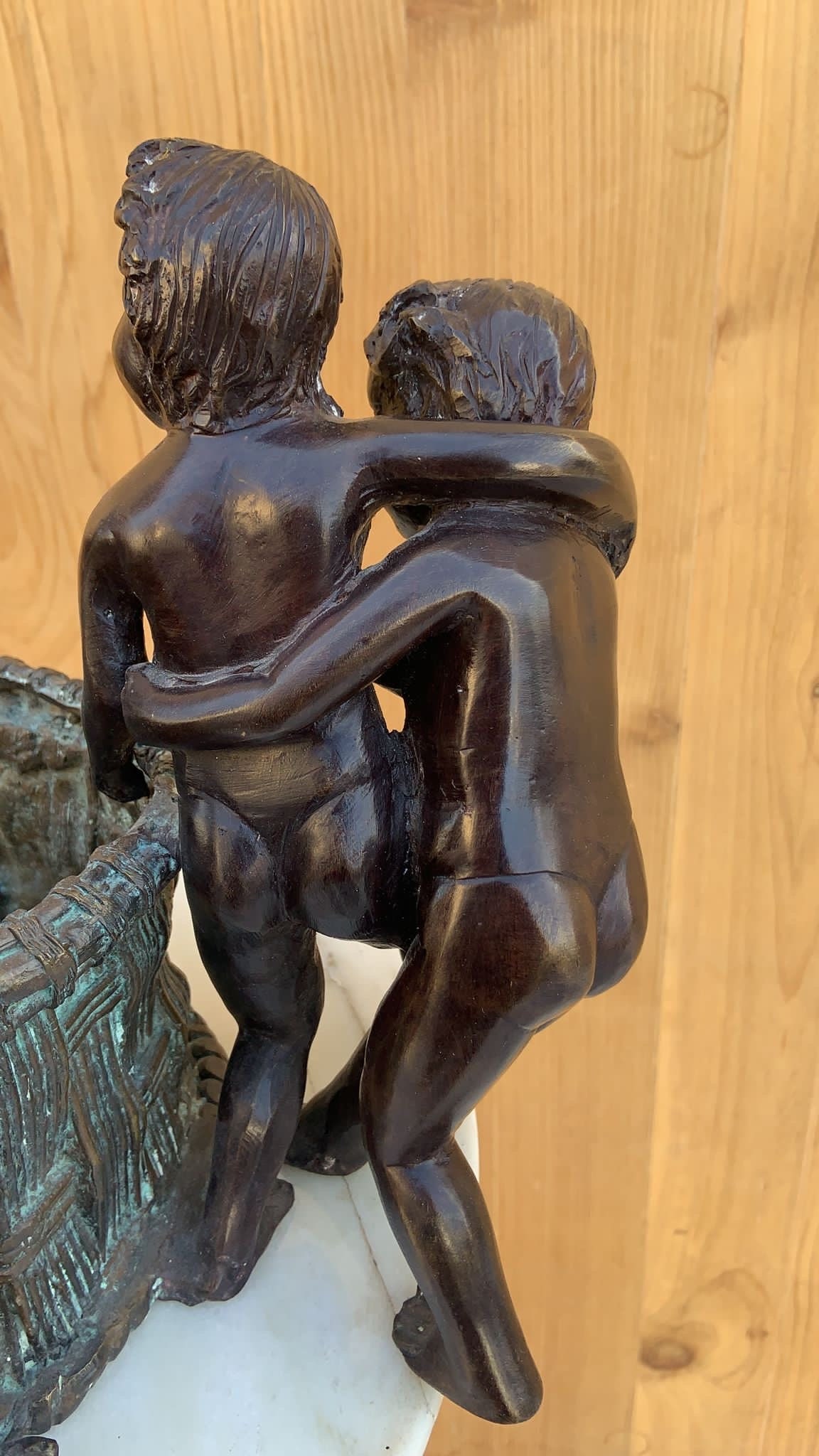 Vintage Figural Bronze Planter by Maitland Smith - 6