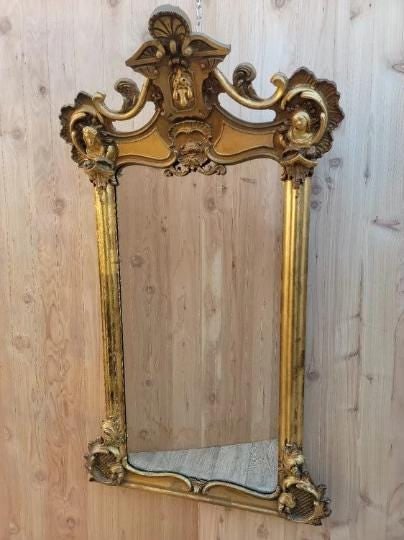 Antique Italian Rococo Style Ornate Wall Mirror (1 of 7)