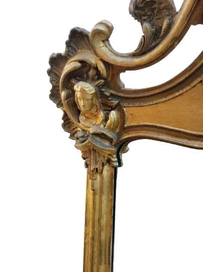 Antique Italian Rococo Style Ornate Wall Mirror - 3