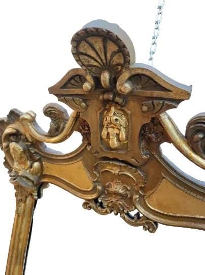 Antique Italian Rococo Style Ornate Wall Mirror - 4