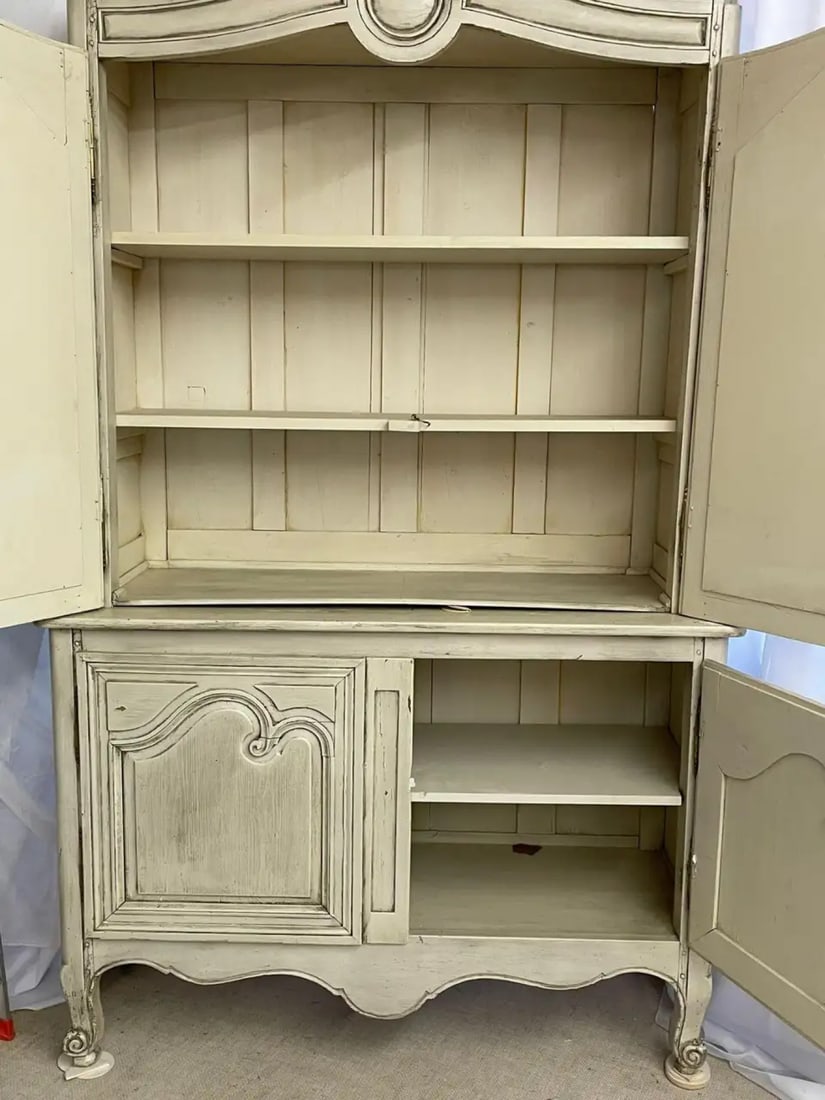 19th Century Gustavian Bookcase Cabinet, Cupboard, Antiqued Mirror, French - 11