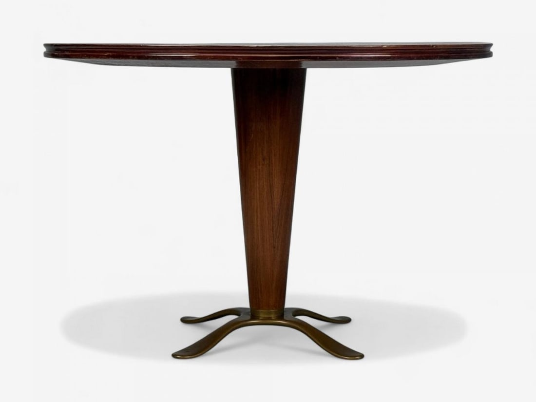 Paolo Buffa, Mahogany, Bronze, Center Table, Italy, 1940s - 5
