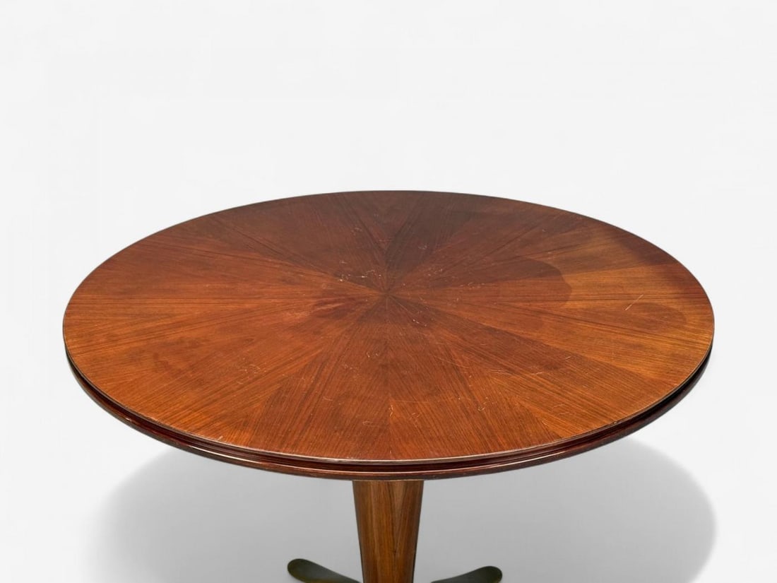 Paolo Buffa, Mahogany, Bronze, Center Table, Italy, 1940s - 9