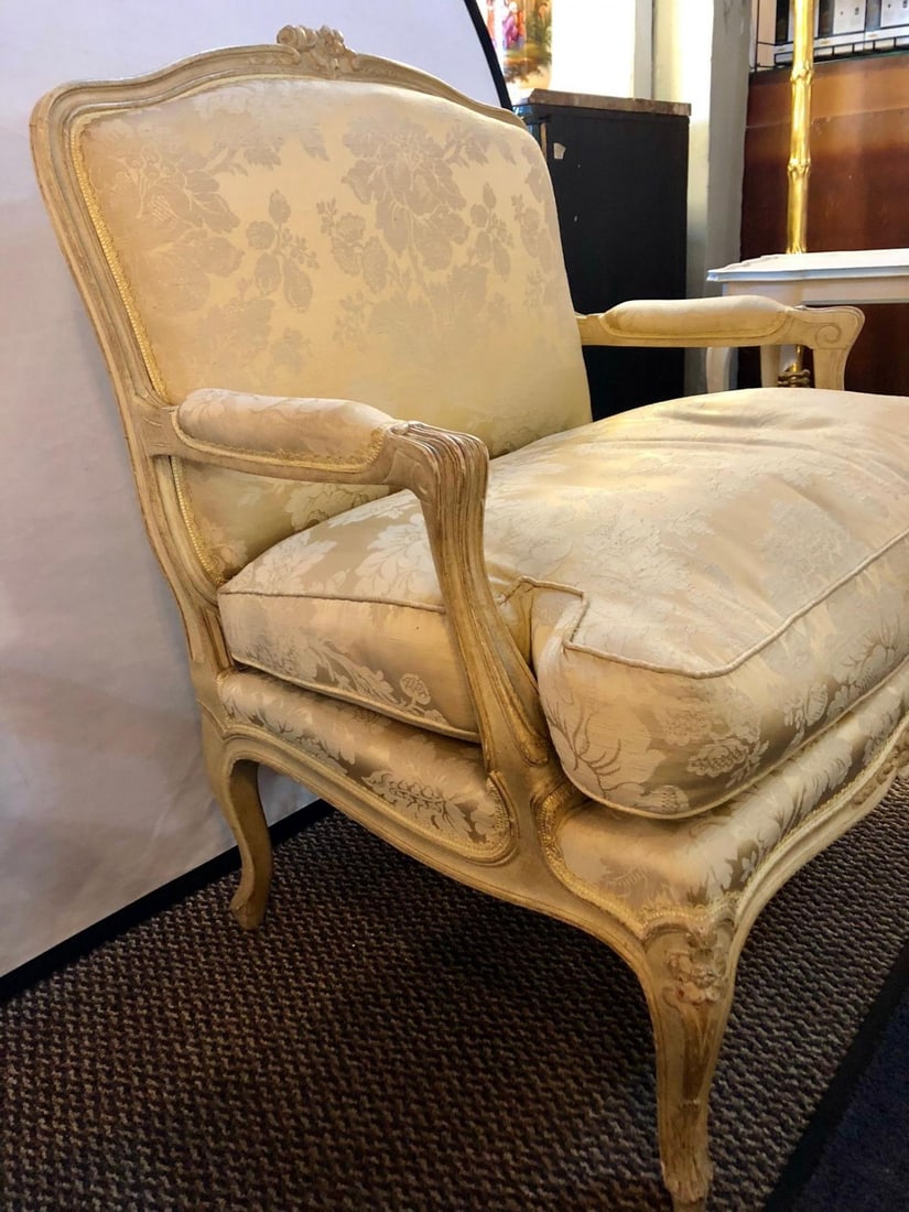 Pair of Louis XV Style Lounge Chairs by Maison Jansen - 10