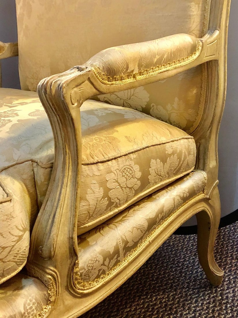 Pair of Louis XV Style Lounge Chairs by Maison Jansen - 4