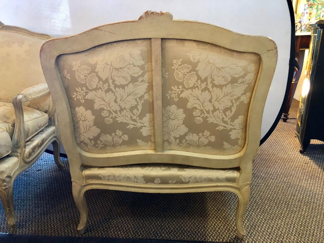 Pair of Louis XV Style Lounge Chairs by Maison Jansen - 7