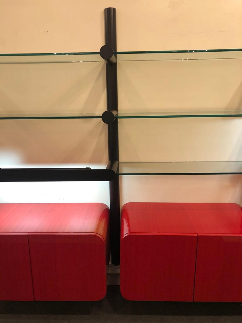 Pace Collection "Obra" Wall Unit Janet Schwietzer, Three Section Illuminated - 7