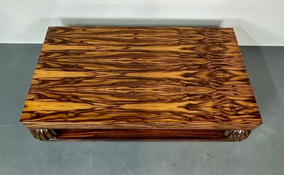 Émile-Jacques Ruhlmann French Art Deco Style Rectangular Coffee Table, Macassar - 10