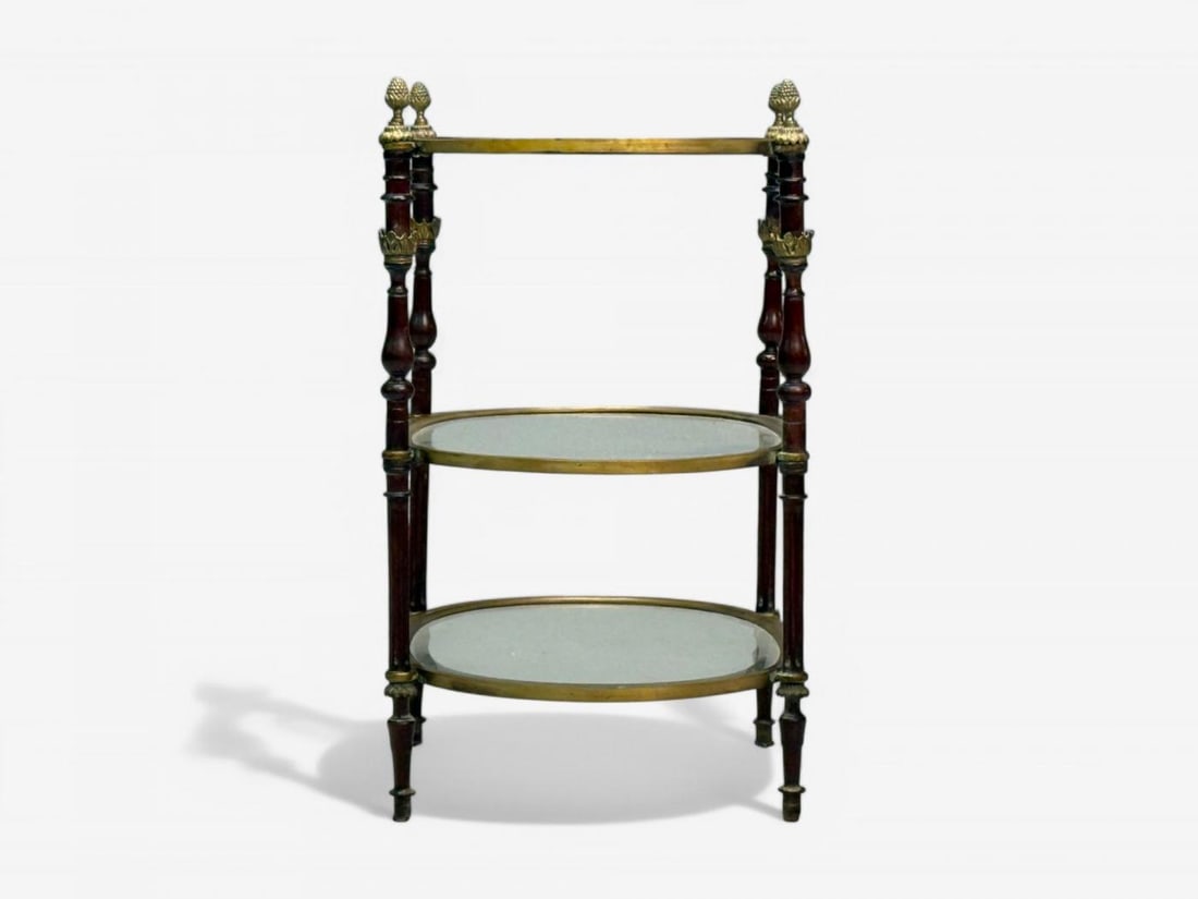 Maison Baguès Style, Hollywood Regency, Bronze, Small Étagère, France, 1940s - 10