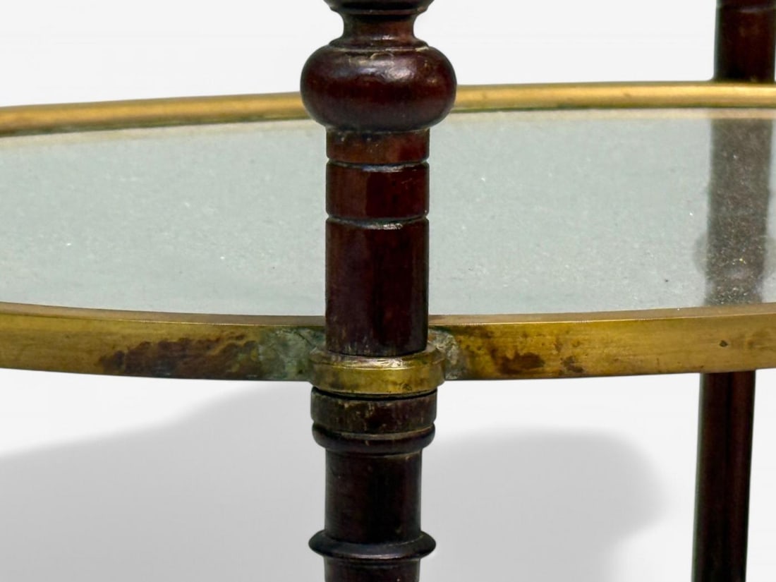 Maison Baguès Style, Hollywood Regency, Bronze, Small Étagère, France, 1940s - 9