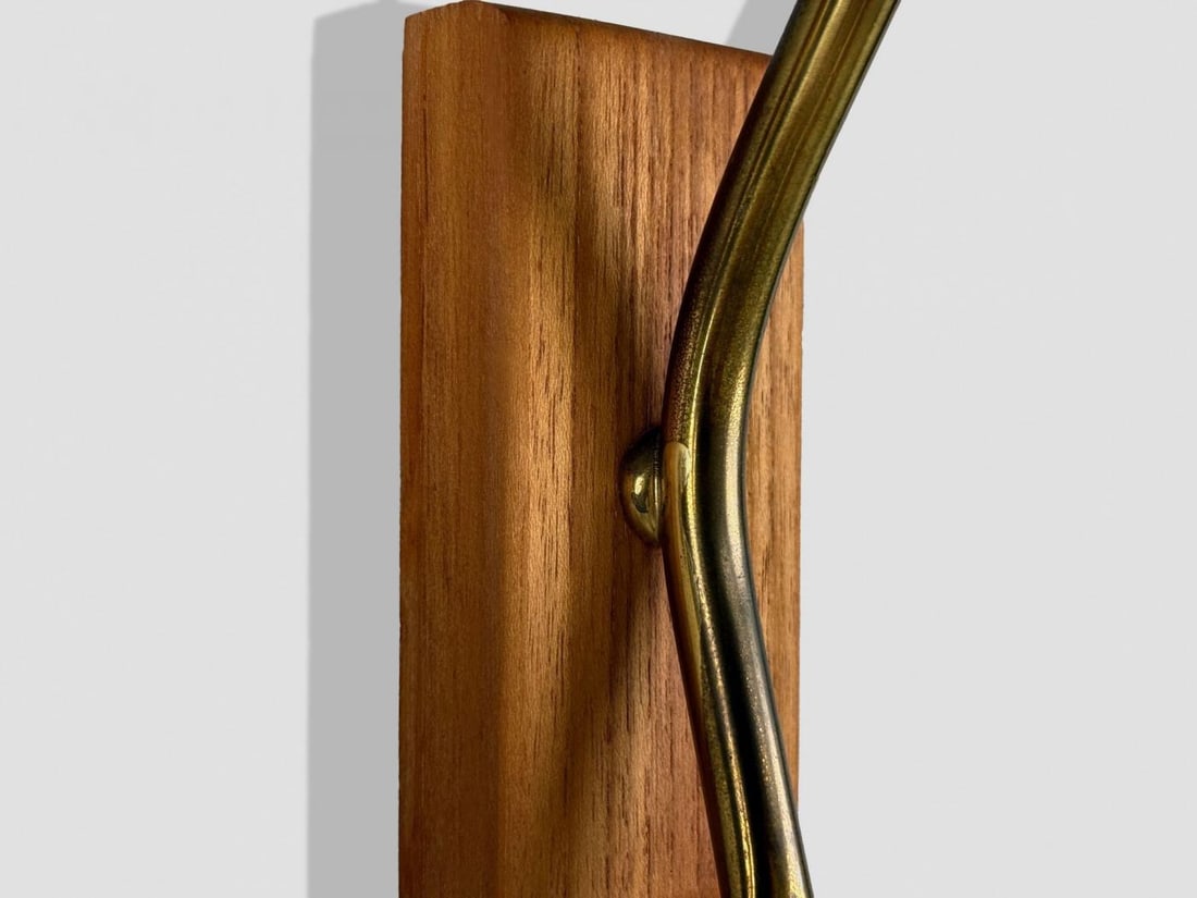 Swedish Modern, Teak, Brass, Glass, Wall Lights, Sweden, 1960s - 8