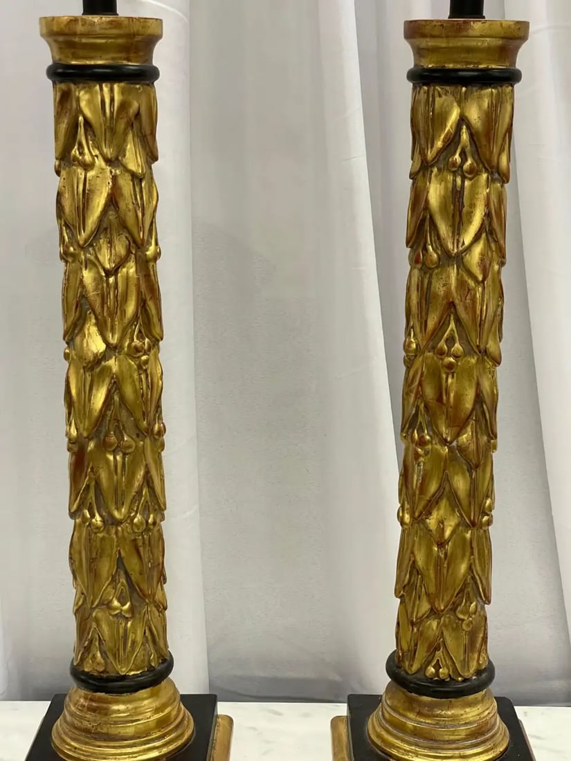 Maison Jansen Table Lamps, Fleur de Lis, Mid-Century Modern, France, 1950s - 10