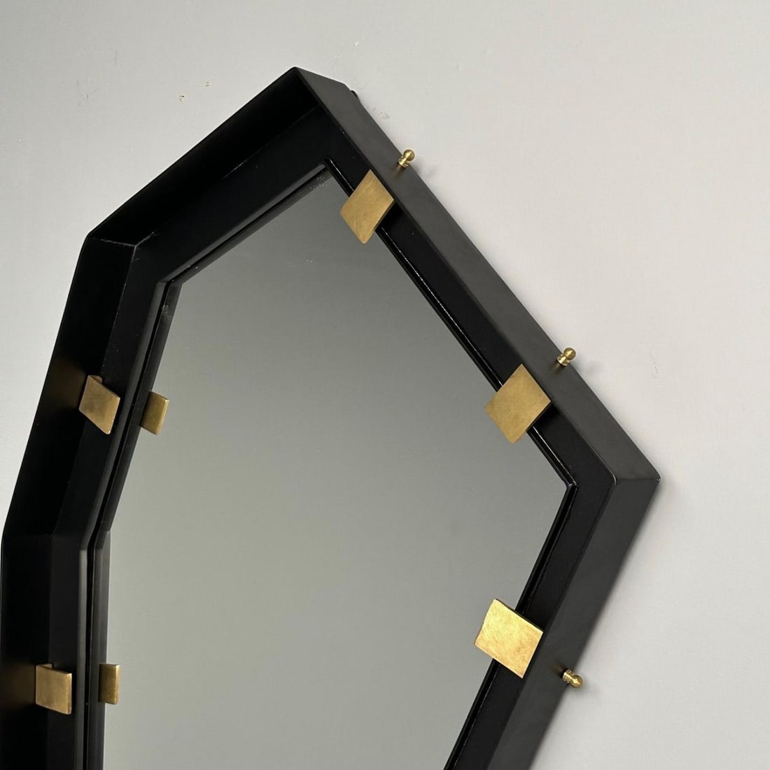 Contemporary, Industrial Modern, Angular Wall Mirrors, Steel, Brass, 2020s - 8