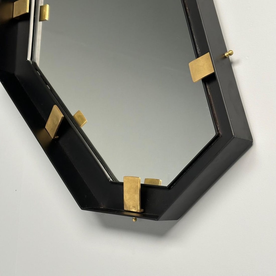 Contemporary, Industrial Modern, Angular Wall Mirrors, Steel, Brass, 2020s - 9