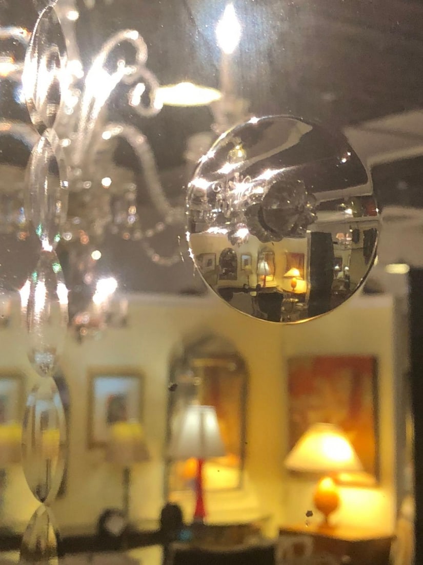 Palatial Art Deco Bubble Form Console or over the Mantel Mirror - 7