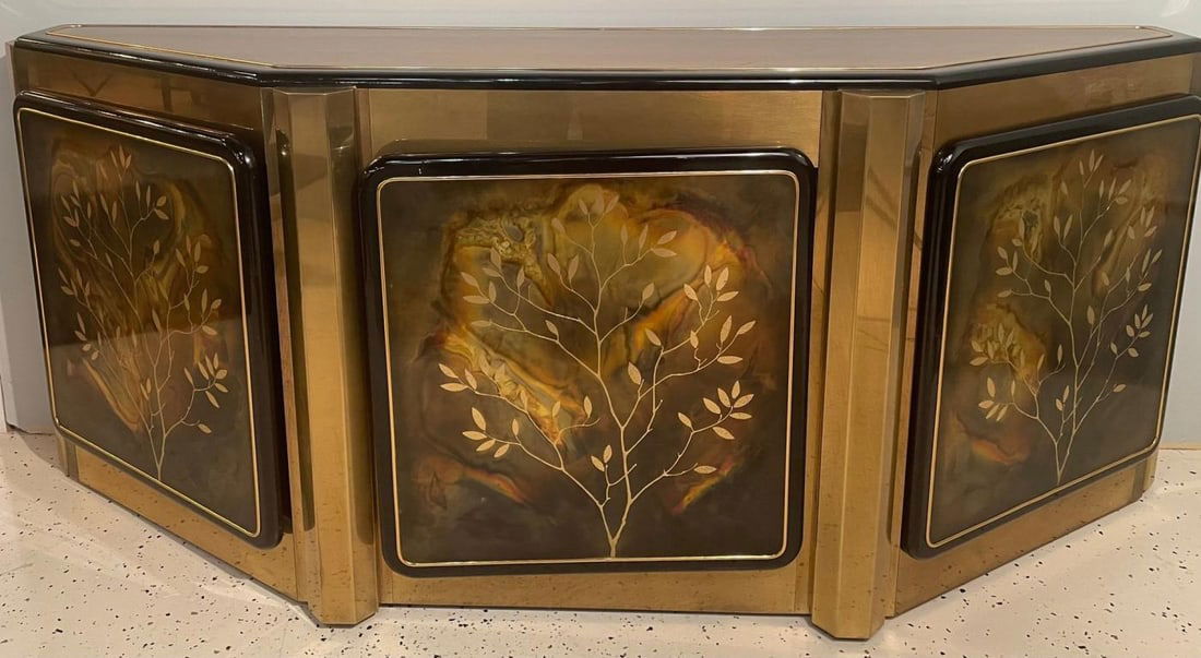 Mid-Century Modern Mastercraft Tree of Life Console or Sideboard - 4