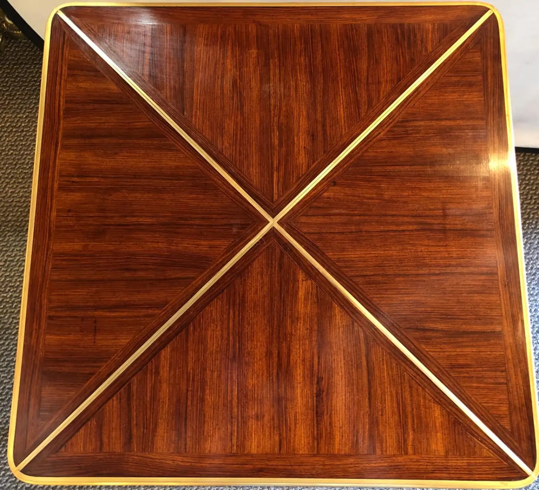 19th Century French Ormolu Folding Card Envelope Table, Signed P. Sormani - 12