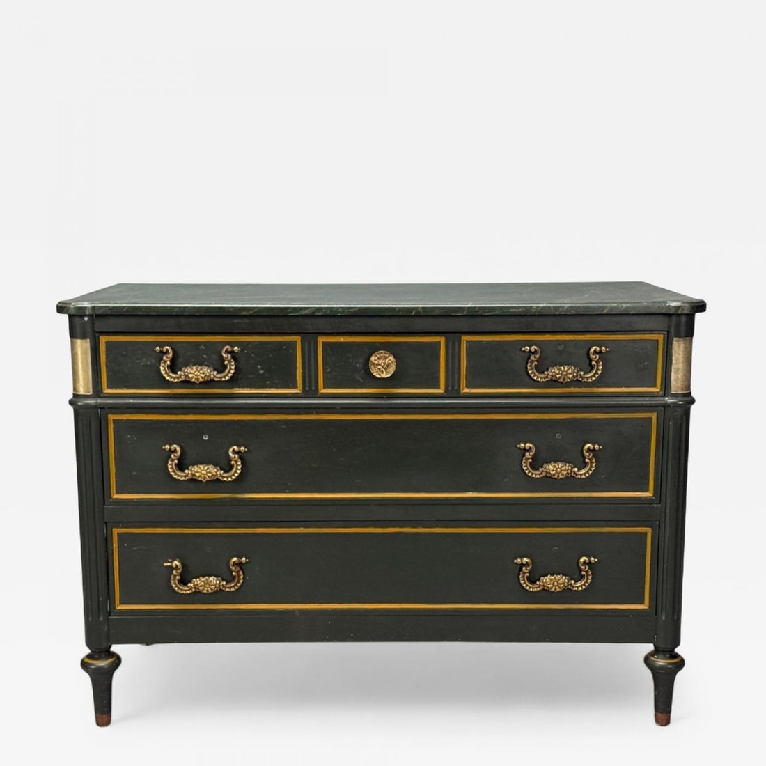 Jacques Bodart, Louis XVI Style, Green Painted Commode, USA, 1960s (1 of 13)
