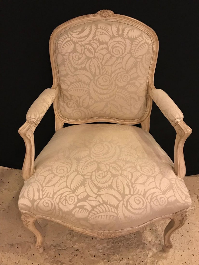 Pair of Louis XV Style Bergère Armchairs - 3