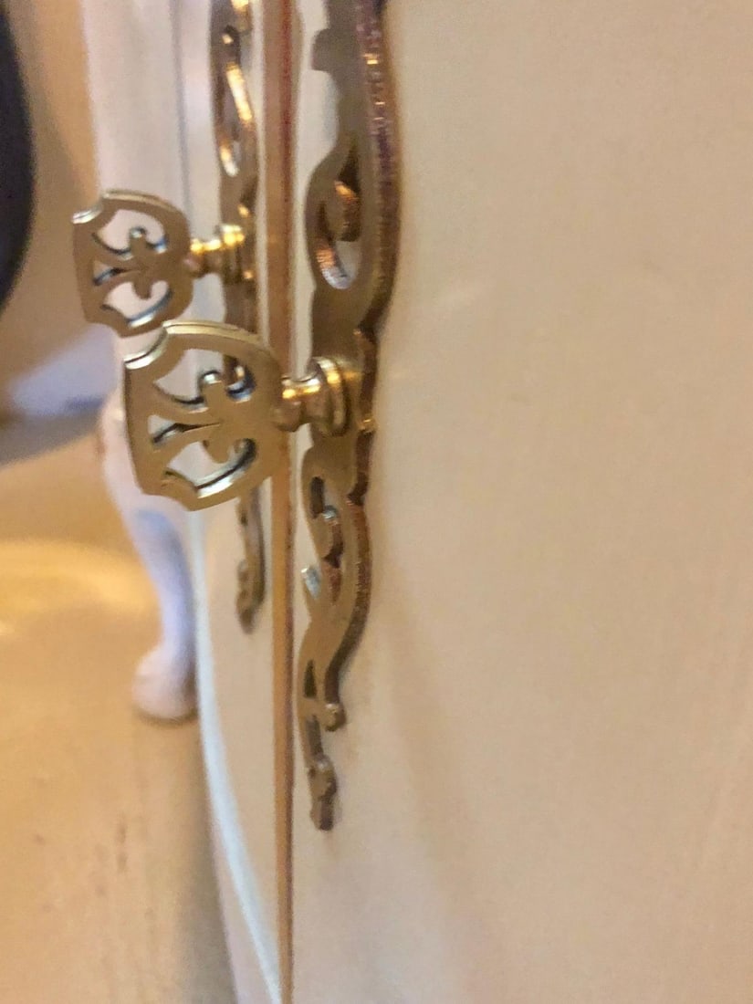 Louis XV Style Parcel-Gilt and Paint Decorated Two-Door Cabinet Server Sideboard - 6