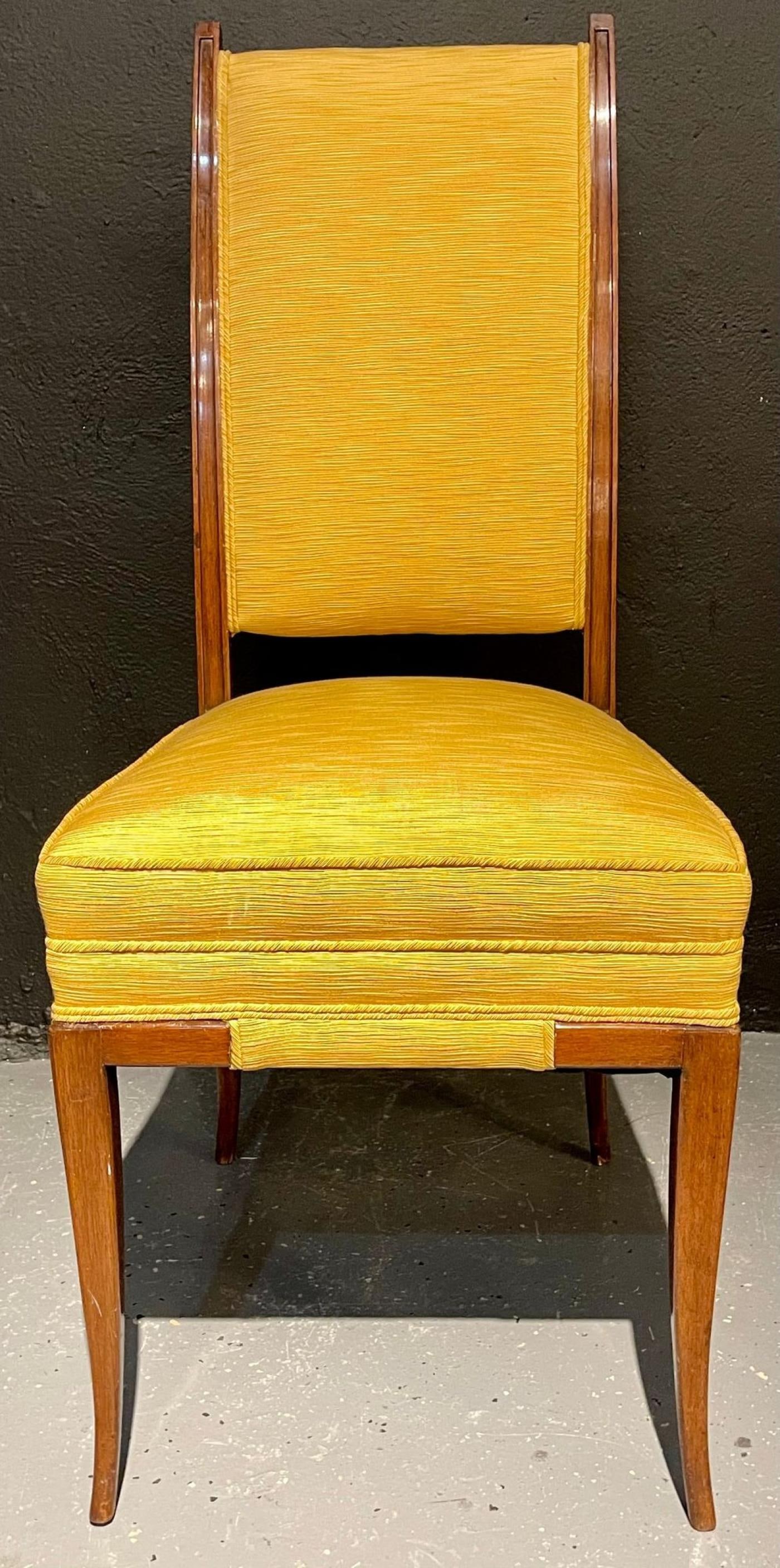 Mid-Century Modern Six Tommi Parzinger Dining Chairs, Originals - 12