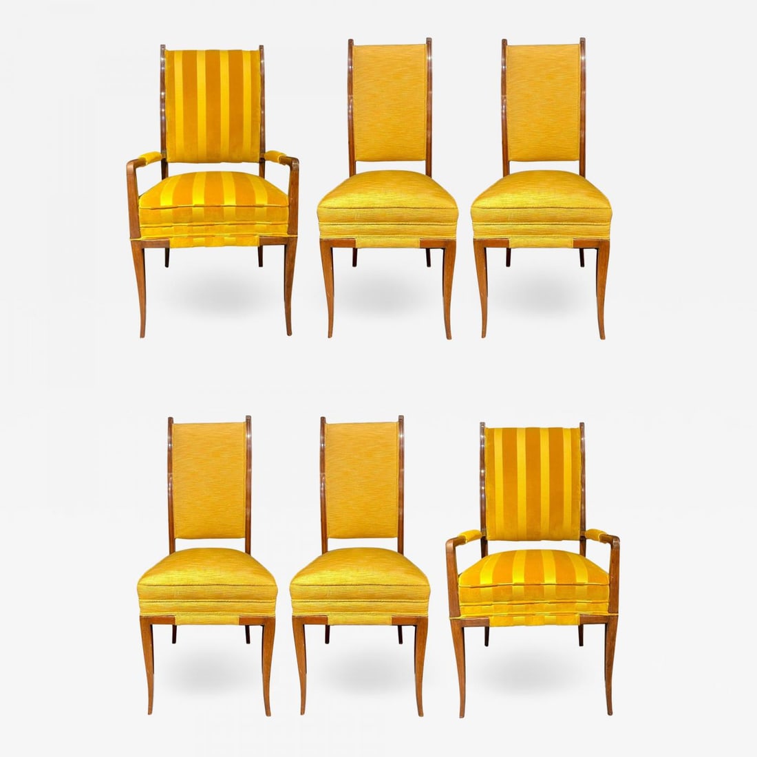 Mid-Century Modern Six Tommi Parzinger Dining Chairs, Originals (1 of 13)