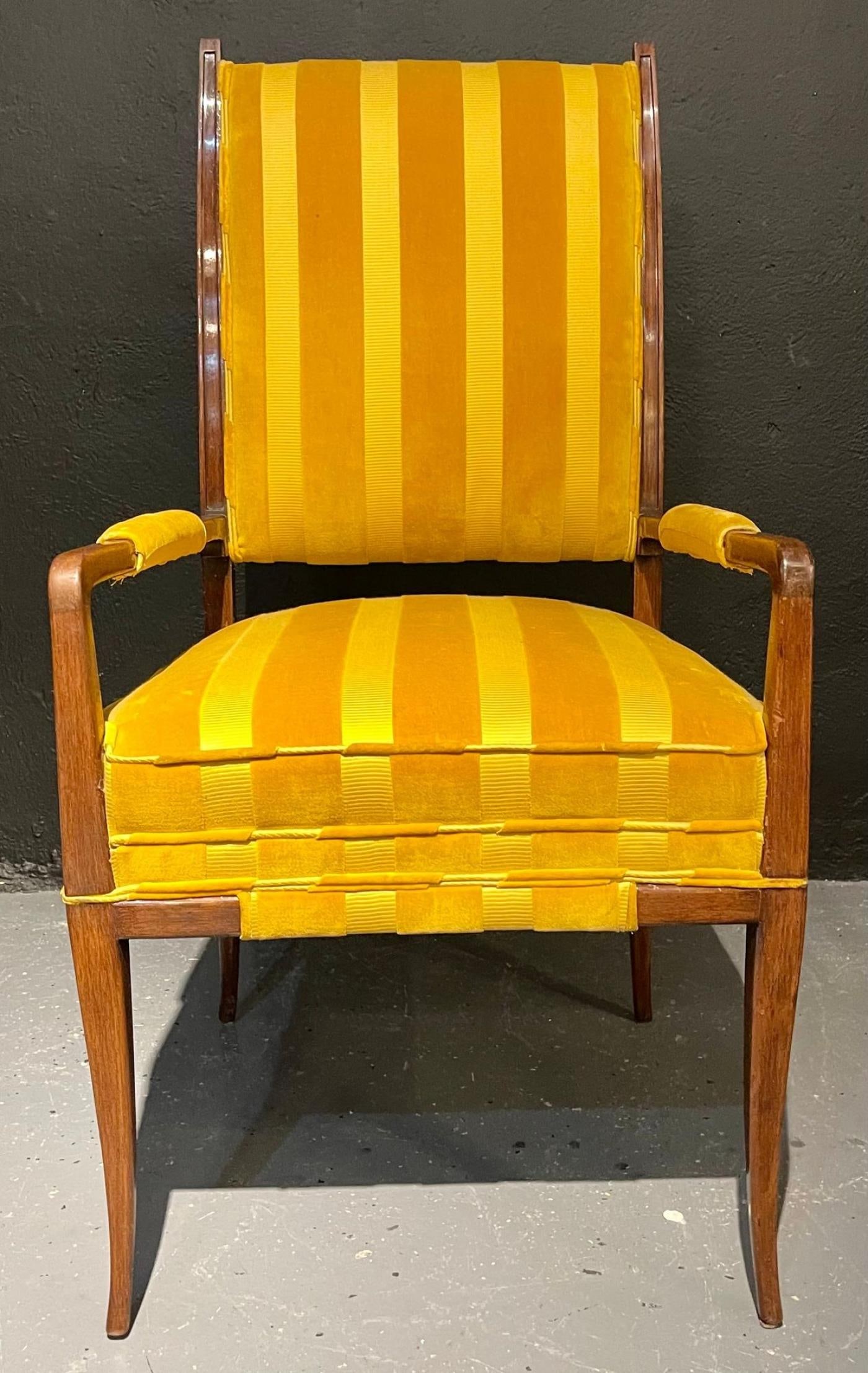 Mid-Century Modern Six Tommi Parzinger Dining Chairs, Originals - 4