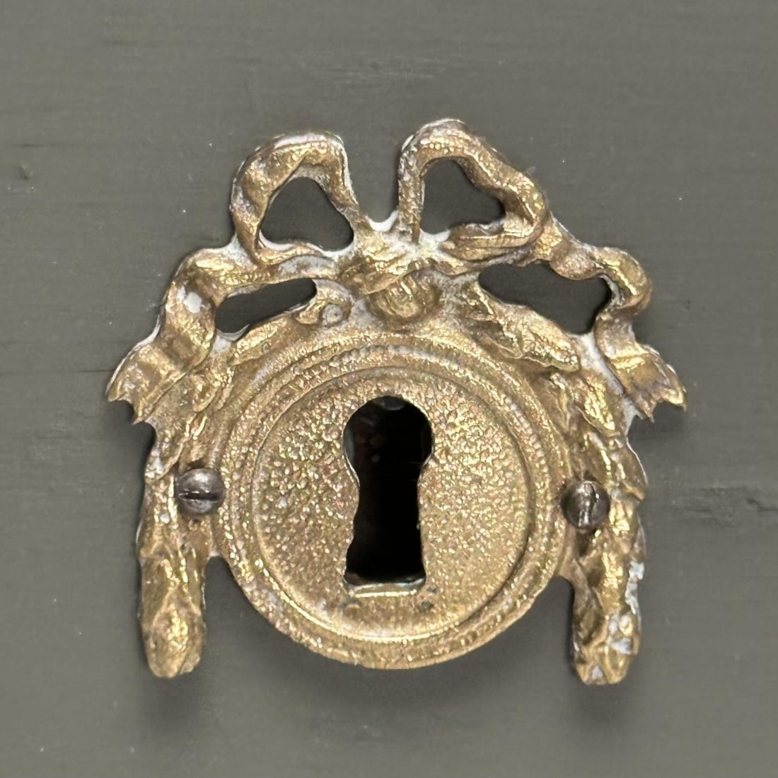 Gustavian, Swedish Commode, Green Paint, Pinewood, Brass, Sweden, 1970s - 6