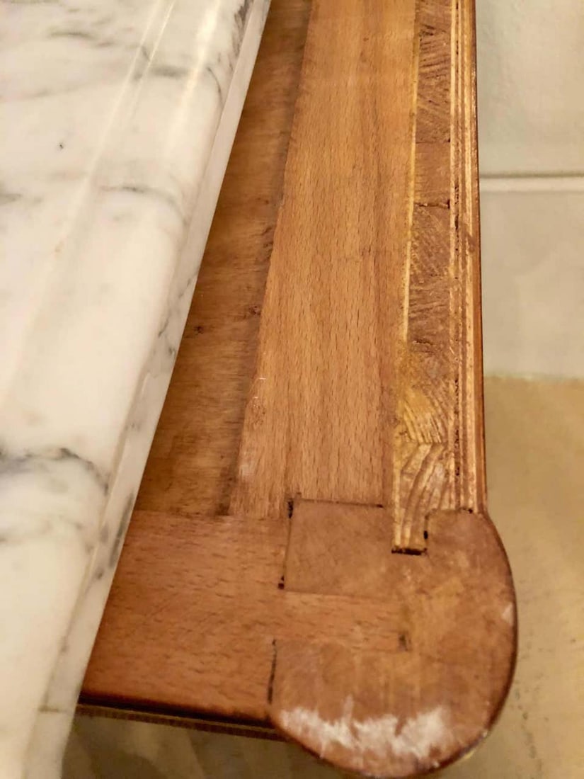 Pair of Monumental Louis XVI Style Marble Top Commodes Maison Jansen - 13