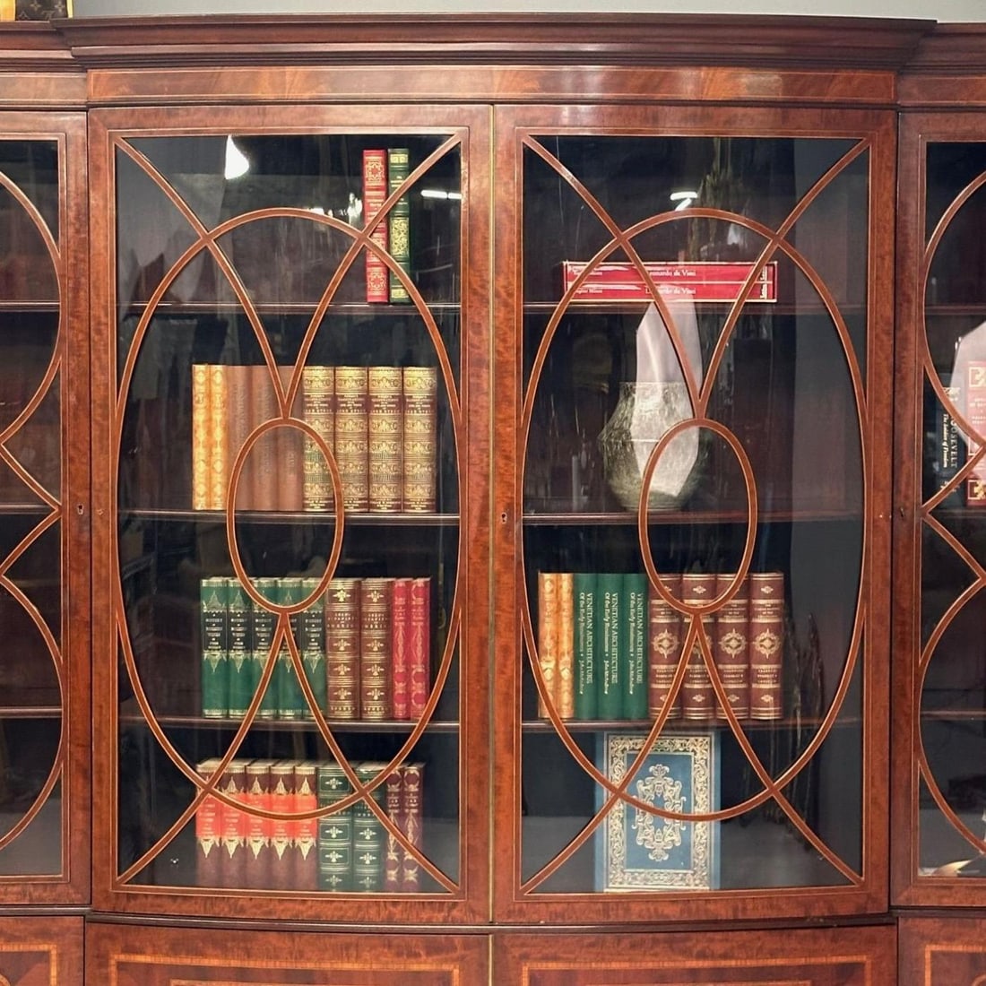 Schmieg & Kotzian, Georgian, Breakfront or Bookcase, Mahogany, Satinwood, 1920s - 10