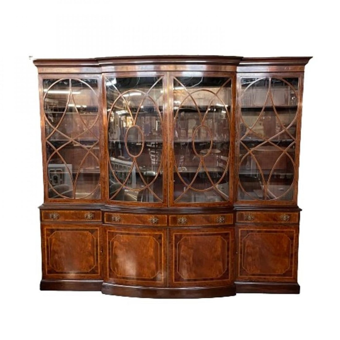 Schmieg & Kotzian, Georgian, Breakfront or Bookcase, Mahogany, Satinwood, 1920s - 4
