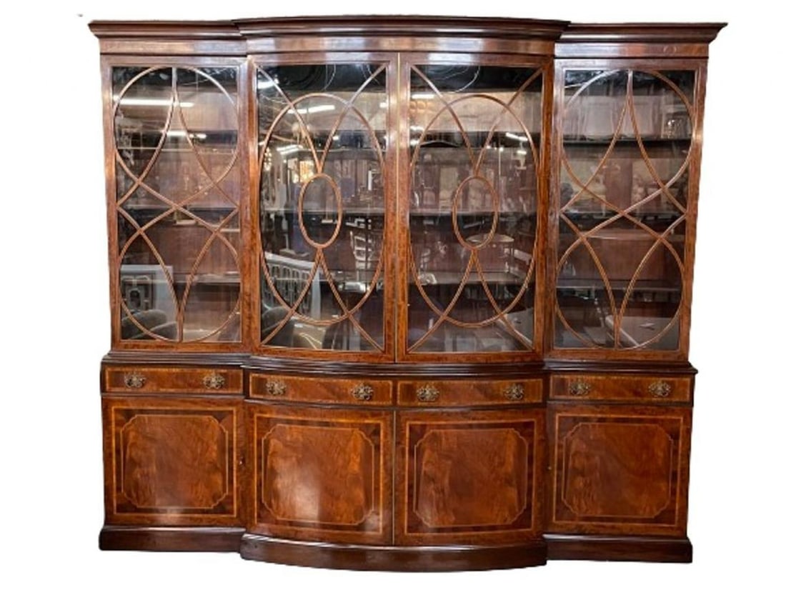 Schmieg & Kotzian, Georgian, Breakfront or Bookcase, Mahogany, Satinwood, 1920s - 5