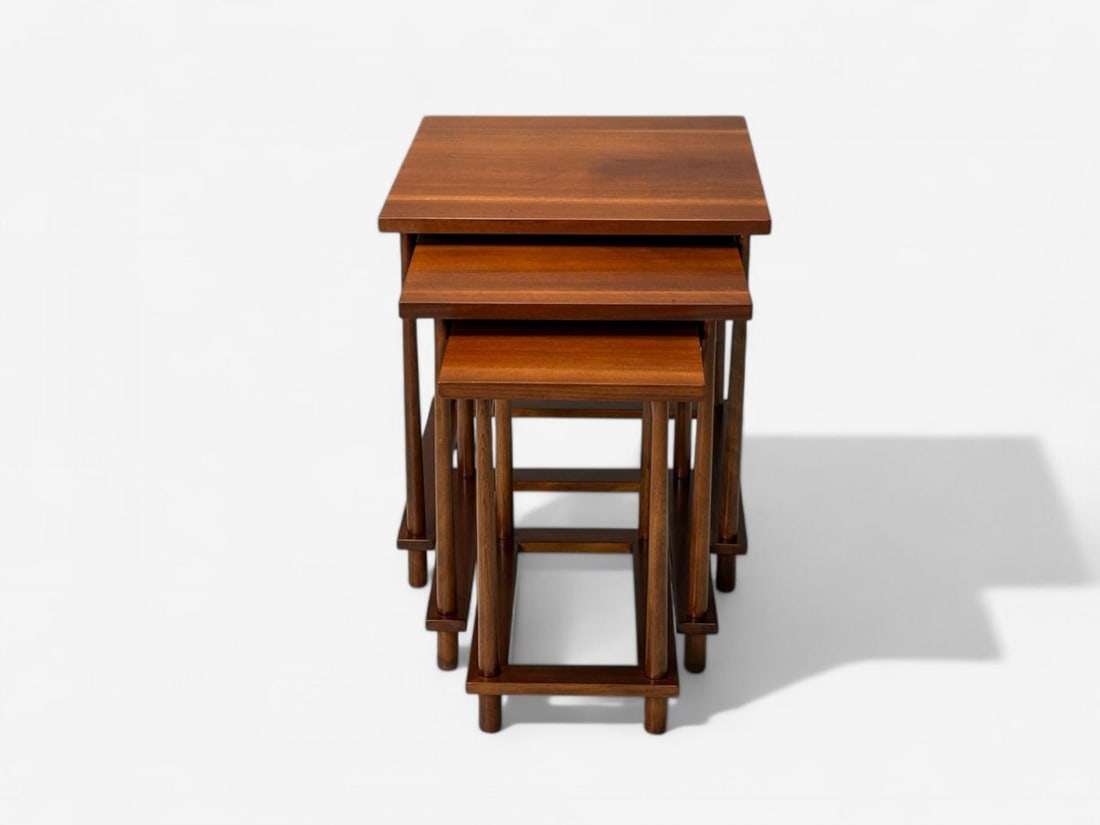 T.H. Robsjohn-Gibbings, Widdicomb, Mid-Century Modern Nesting Tables, USA, 1950s - 3