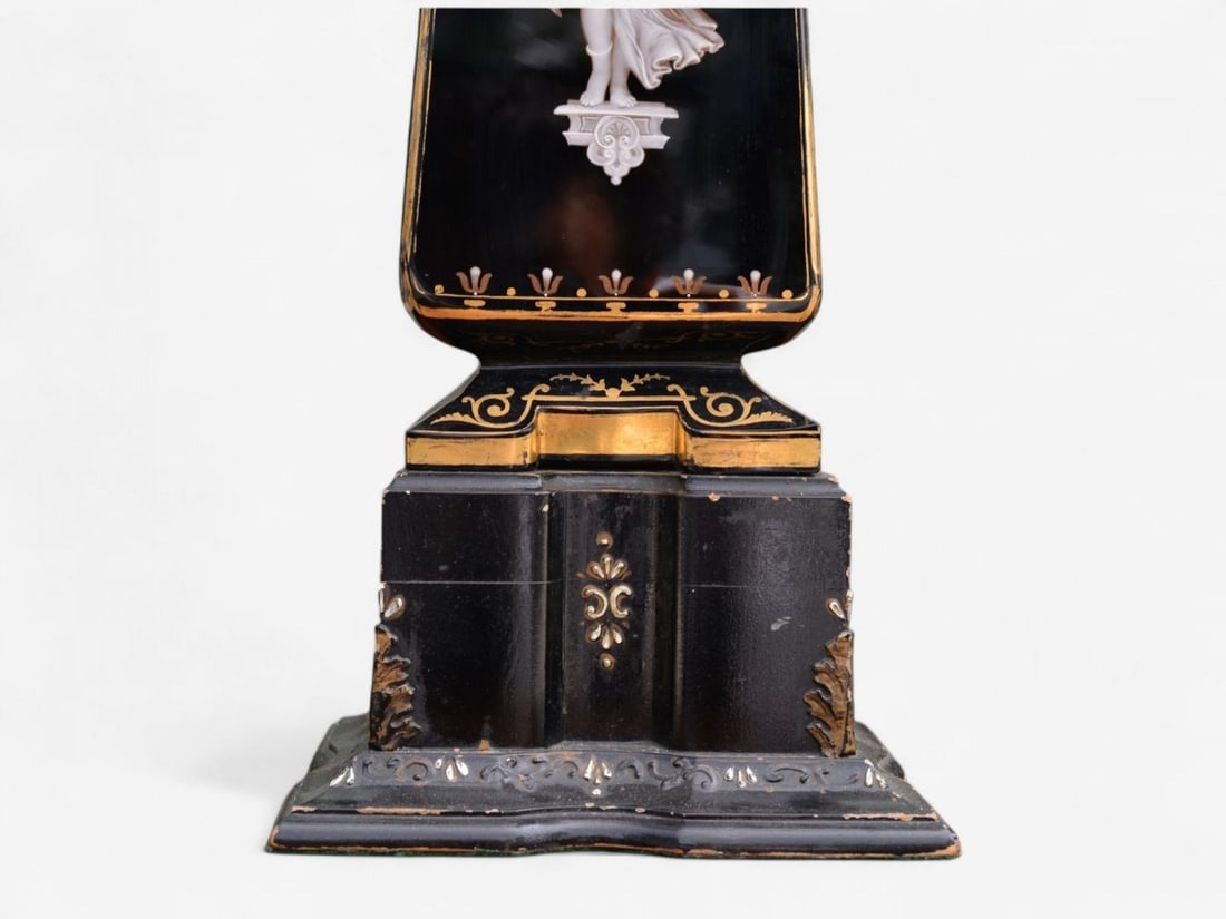 Hollywood Regency, Opaline, Bronze, Painted Table Lamps, France, 1920s - 10