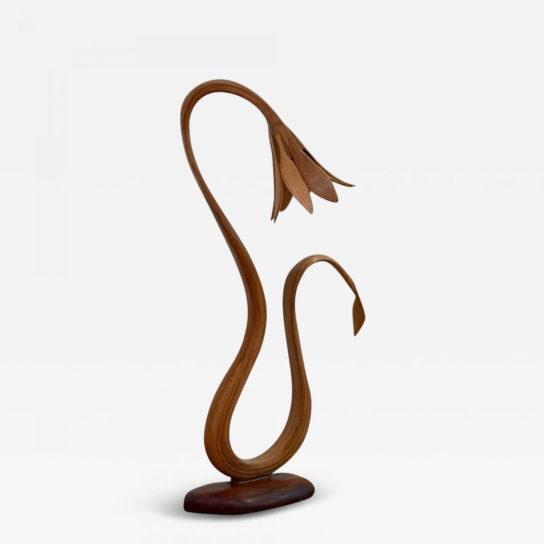 Raka Studio, Contemporary, Organic Modern, Flower Table Lamp, Bentwood, 21st C. (1 of 9)