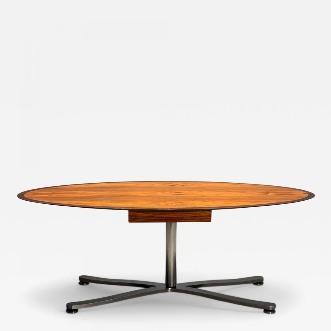 Pace, Mid-Century Modern, Writing Desk, Exotic Wood, Chrome, American, 20th C (1 of 11)