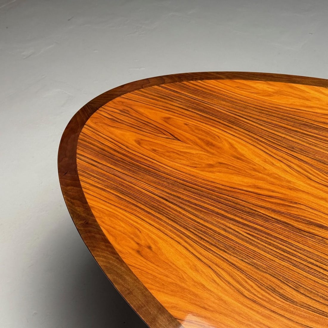 Pace, Mid-Century Modern, Writing Desk, Exotic Wood, Chrome, American, 20th C - 7