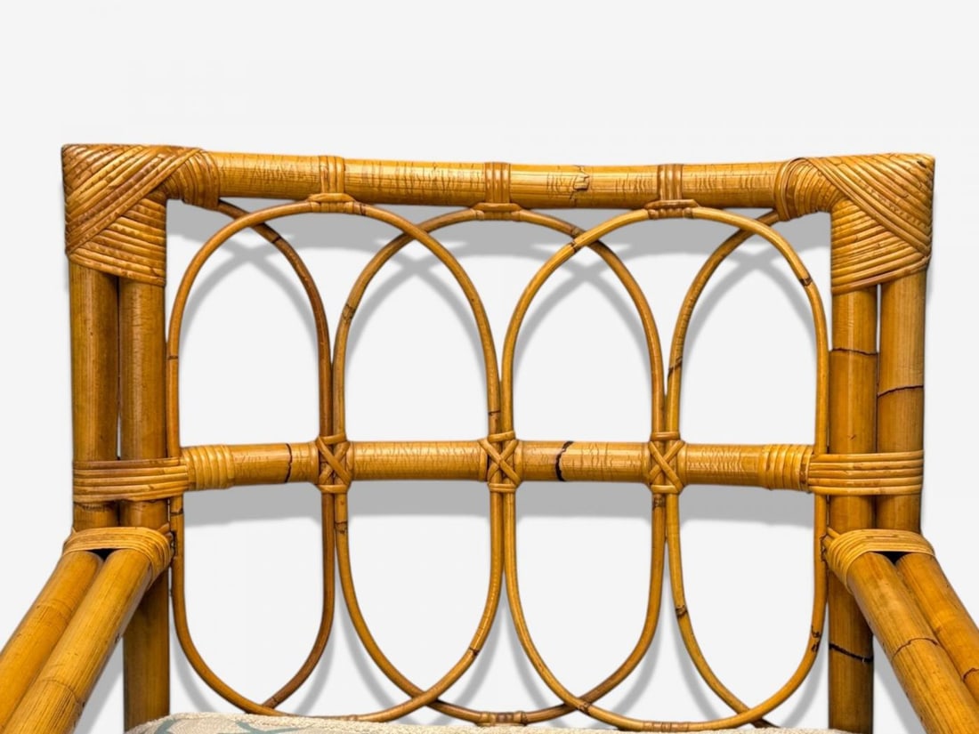 Bielecky Brothers, Modern, Single Lounge Chair, Cane, Bamboo, USA, 21st C. - 11