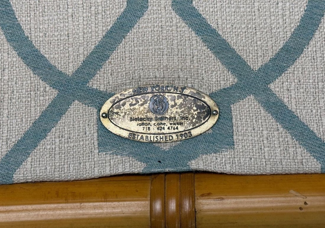 Bielecky Brothers, Modern, Single Lounge Chair, Cane, Bamboo, USA, 21st C. - 13