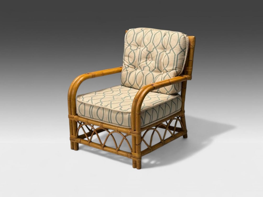 Bielecky Brothers, Modern, Single Lounge Chair, Cane, Bamboo, USA, 21st C. - 3