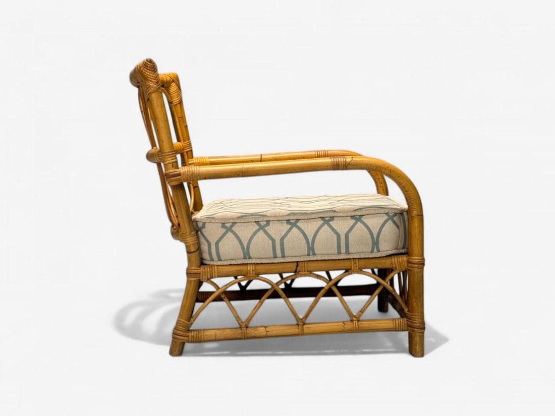 Bielecky Brothers, Modern, Single Lounge Chair, Cane, Bamboo, USA, 21st C. - 6