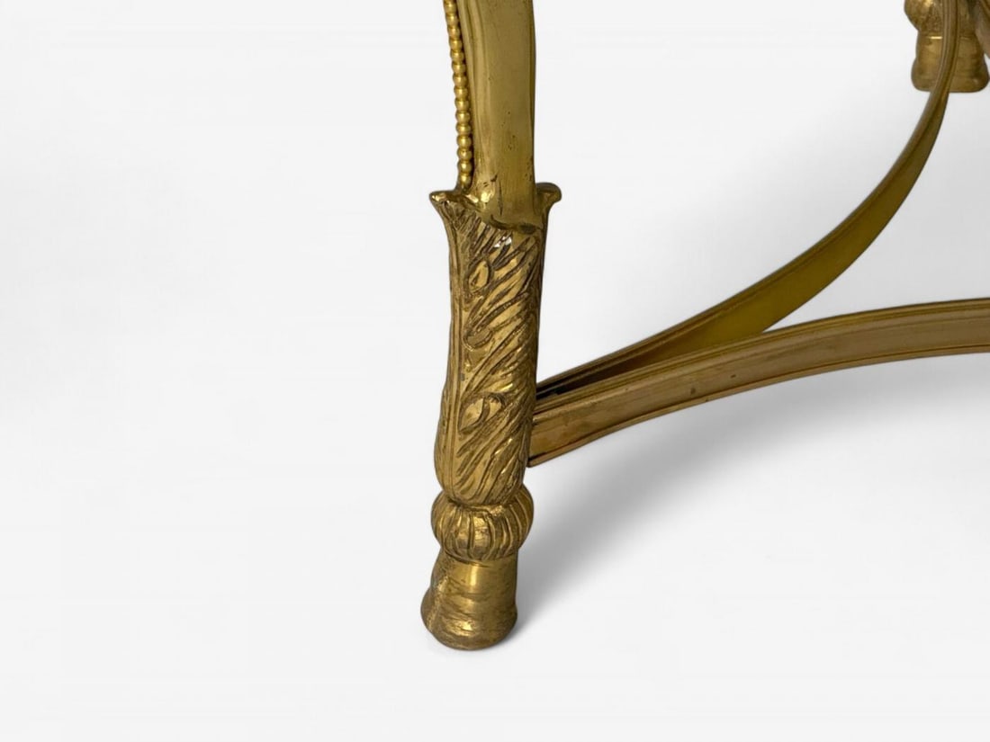 Louis XVI Style, Hollywood Regency, Bronze, Green Marble, Gueridons, 20th c. - 10