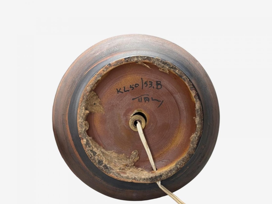 Aldo Londi Bitossi, Ceramic, Brass, Table Lamp, Italy, 1950s - 11