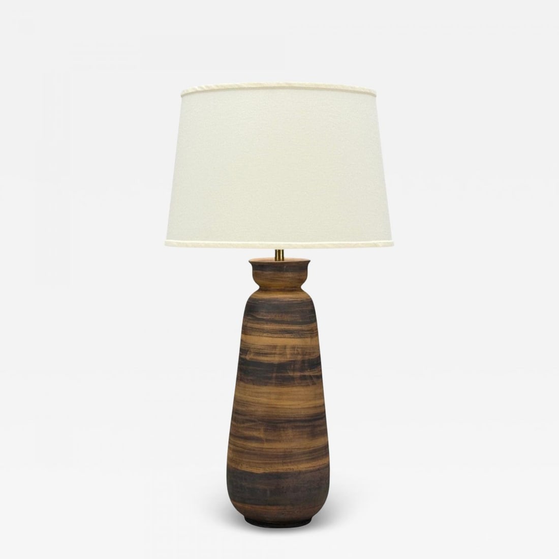 Aldo Londi Bitossi, Ceramic, Brass, Table Lamp, Italy, 1950s - 2