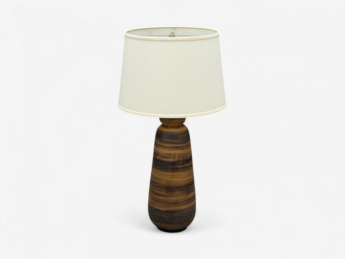 Aldo Londi Bitossi, Ceramic, Brass, Table Lamp, Italy, 1950s - 3