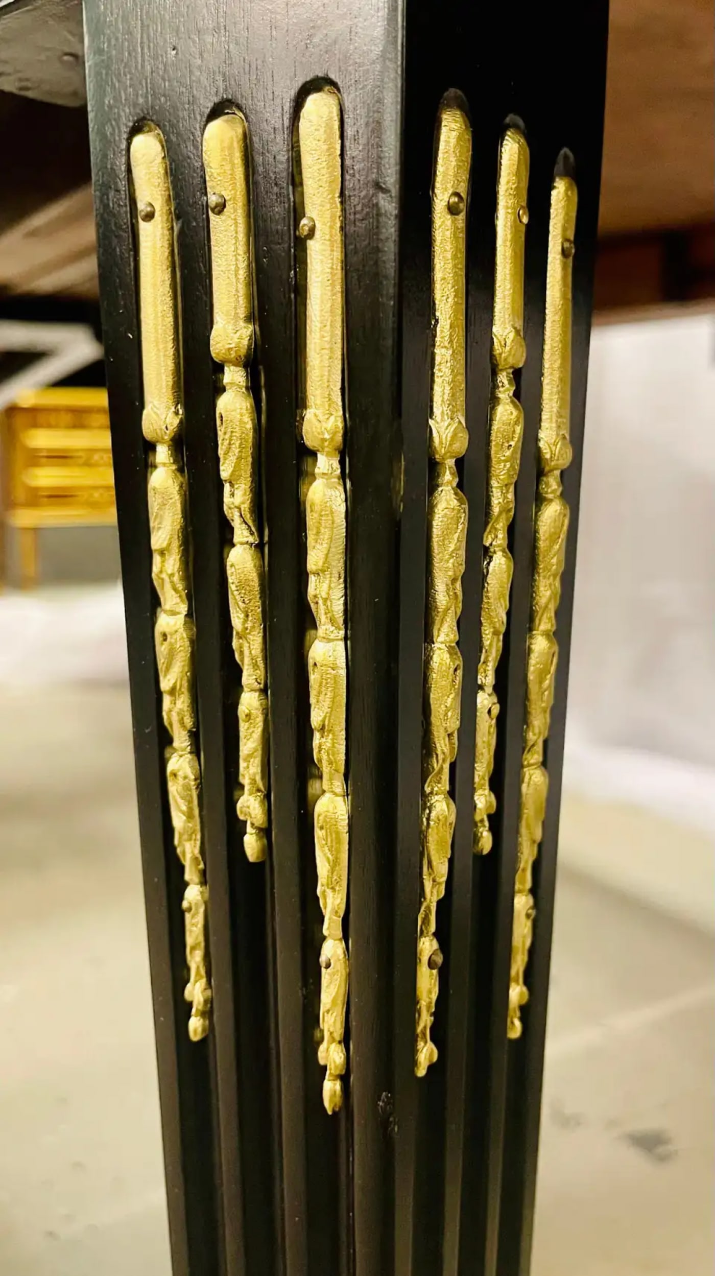 Maison Jansen Louis XVI Dining Table, Conference, Ebony, Bronze, French, 1930s - 13