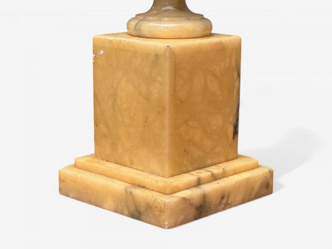 Italian Modern, Hand Carved Alabaster, Horse Motif, Table Lamps, Italy, 1950s - 6