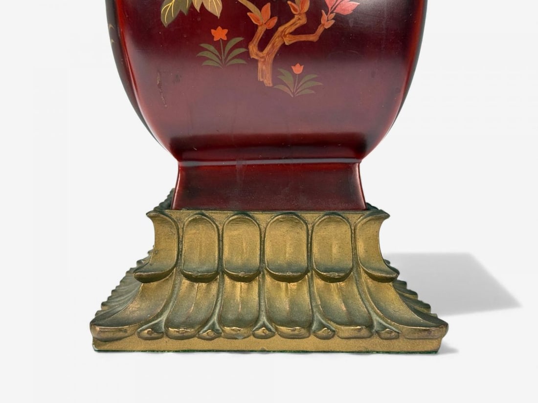 Japanese, Copper, Lacquered Metal, Brass, Maruni Vase Table Lamps, Japan, 1960s - 10